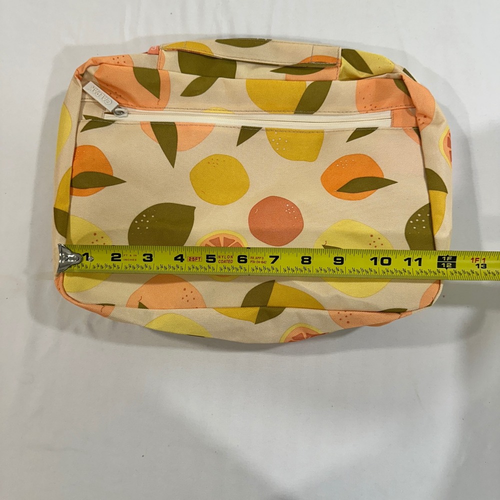 CALPAK Packing Cube Travel Organizer Citrus Fruit Print Lemon Orange Cream - Picture 8 of 11